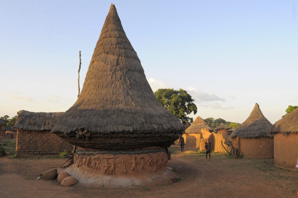 Traditional Senoufo houses in Niofoin, northern Côte d'Ivoire